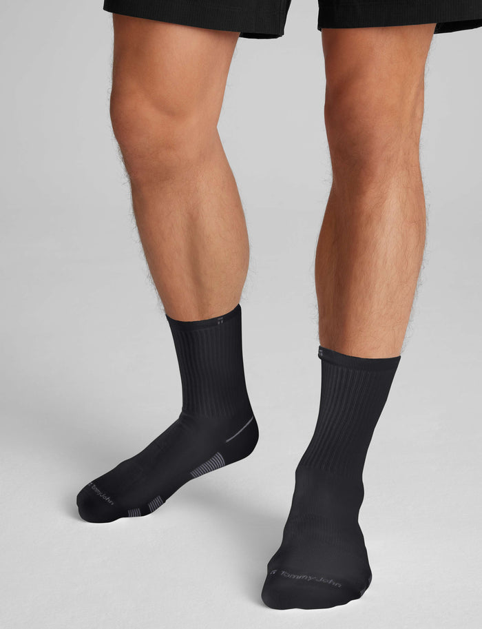 Performance Crew Sock (3-Pack)::Black