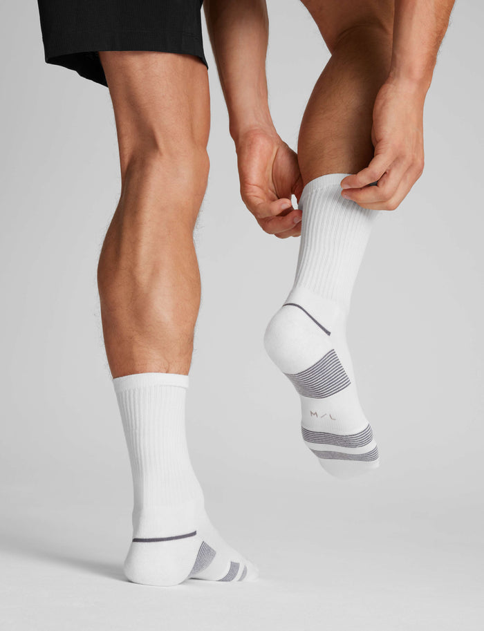 Performance Crew Sock (3-Pack)::White