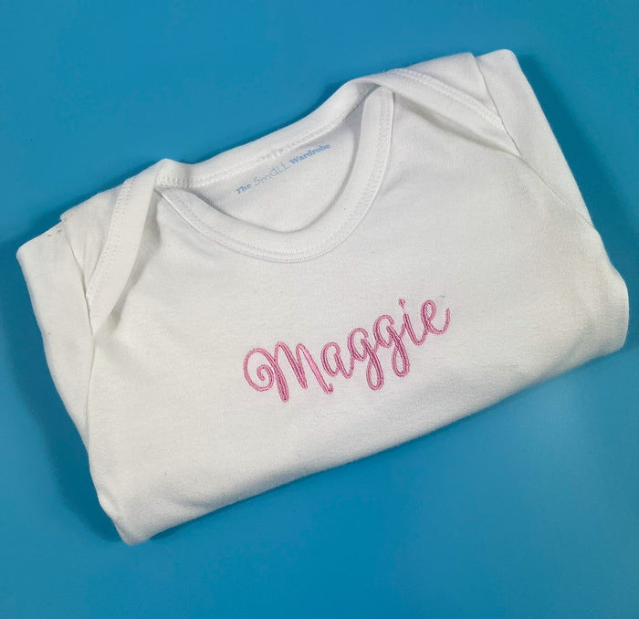 Personalised baby romper