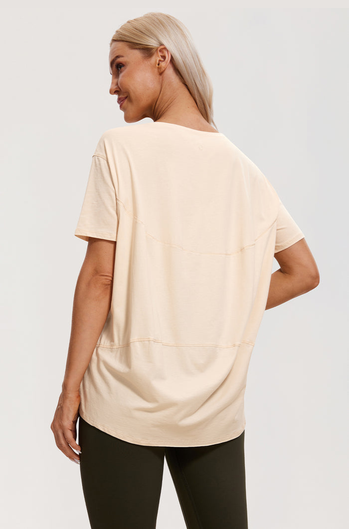 Pima Cotton Boat Neck Short Sleeves Shirts