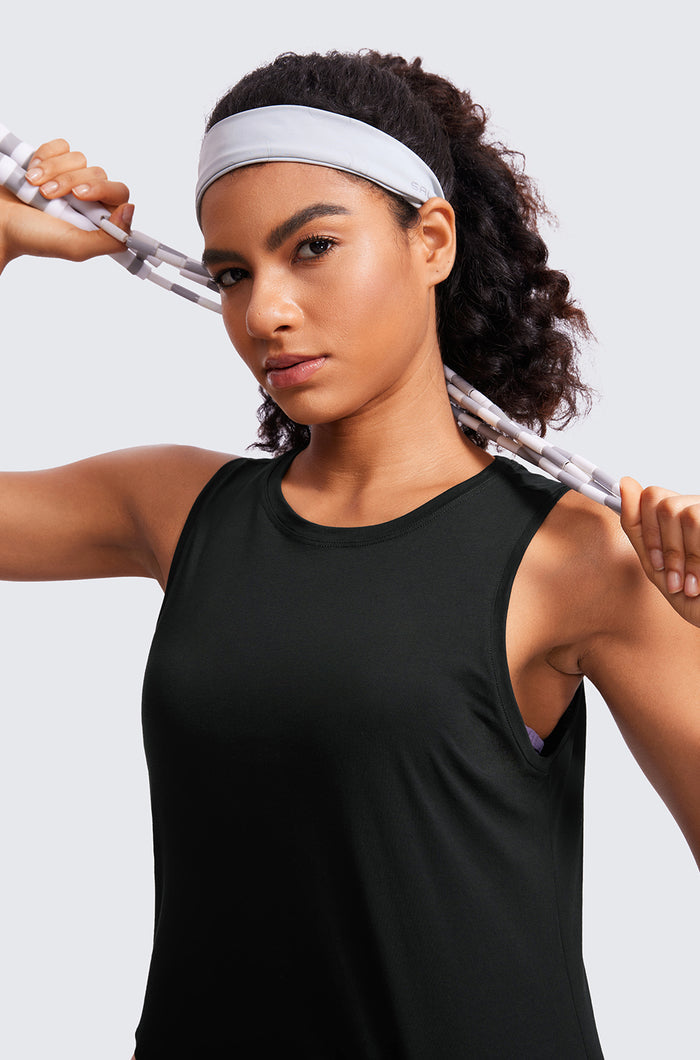 Pima Cotton Cropped Tank Top