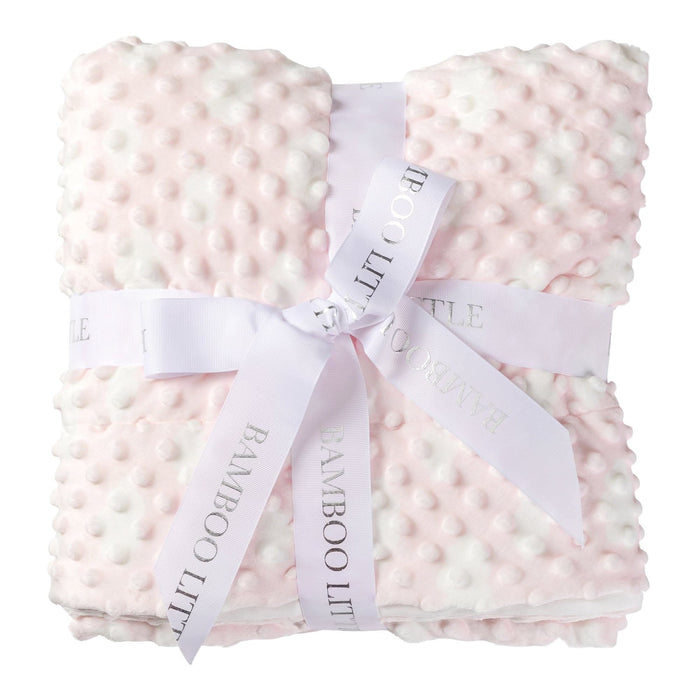 Pink cozy cloud bamboo baby blanket