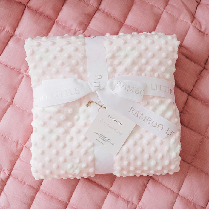 Soft pink bamboo baby blanket, Bamboo Little