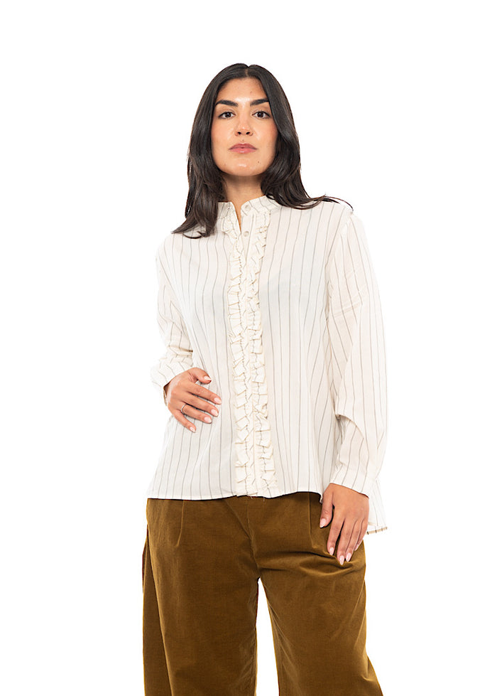 PINSTRIPE AMELIA L SHIRT