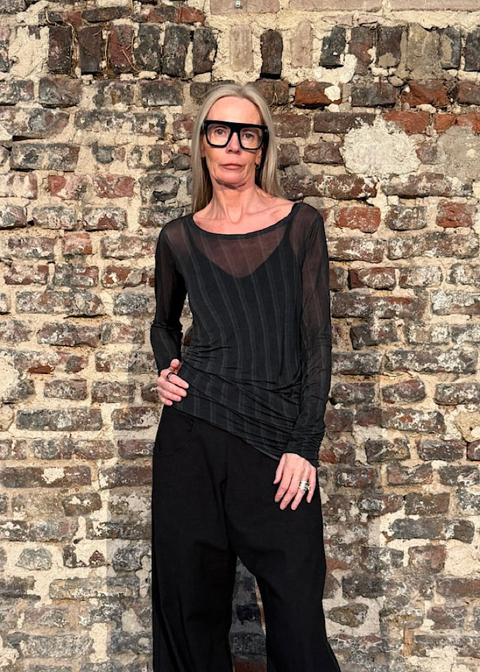 LYOCELL-SILK JERSEY TOP