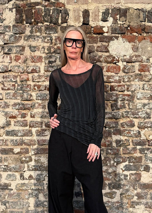 LYOCELL-SILK JERSEY TOP
