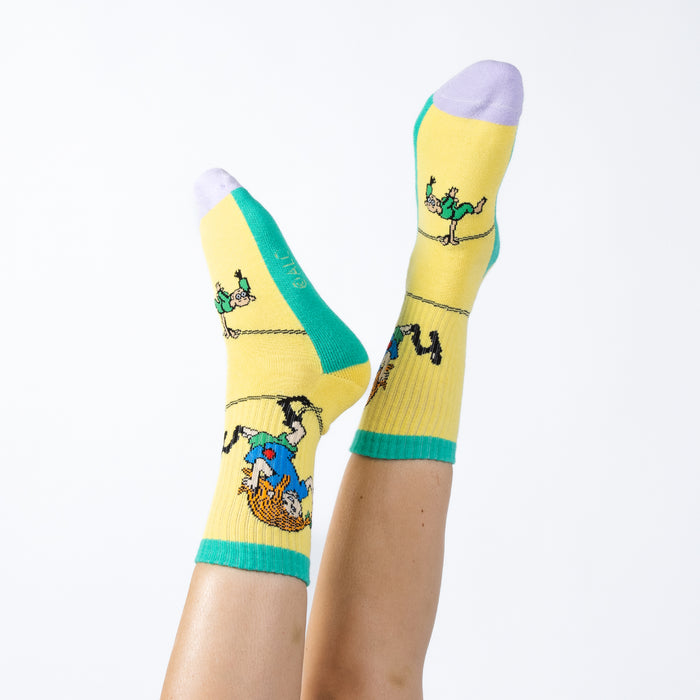 Pippi and the Tightrope Women's Panel Socks