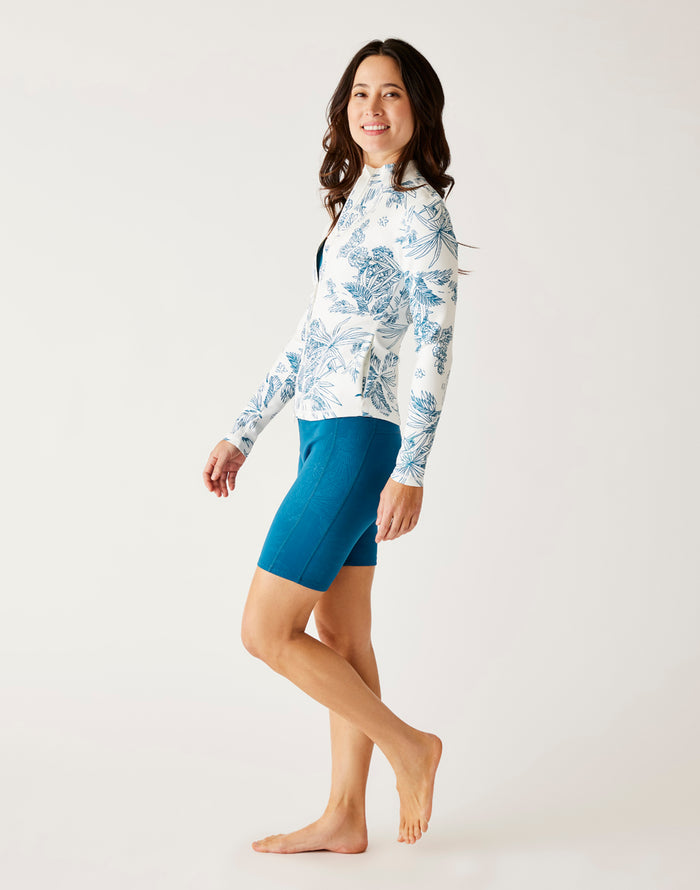Platte Short: Azul Embossed - FINAL SALE