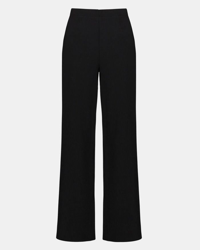 Pleated Scuba Crepe Wide-Leg Pants - Joseph Ribkoff