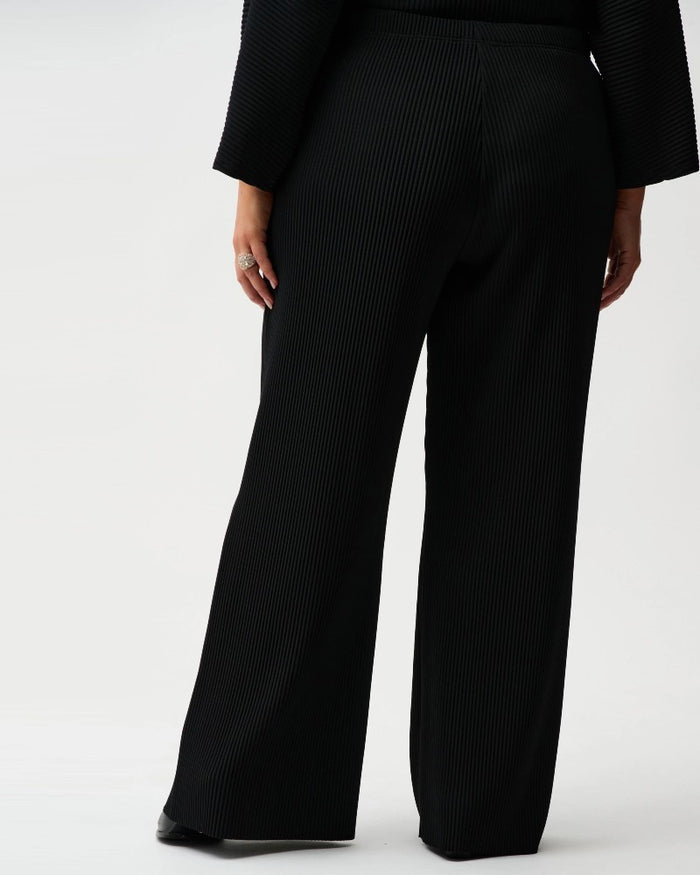 Pleated Scuba Crepe Wide-Leg Pants - Joseph Ribkoff