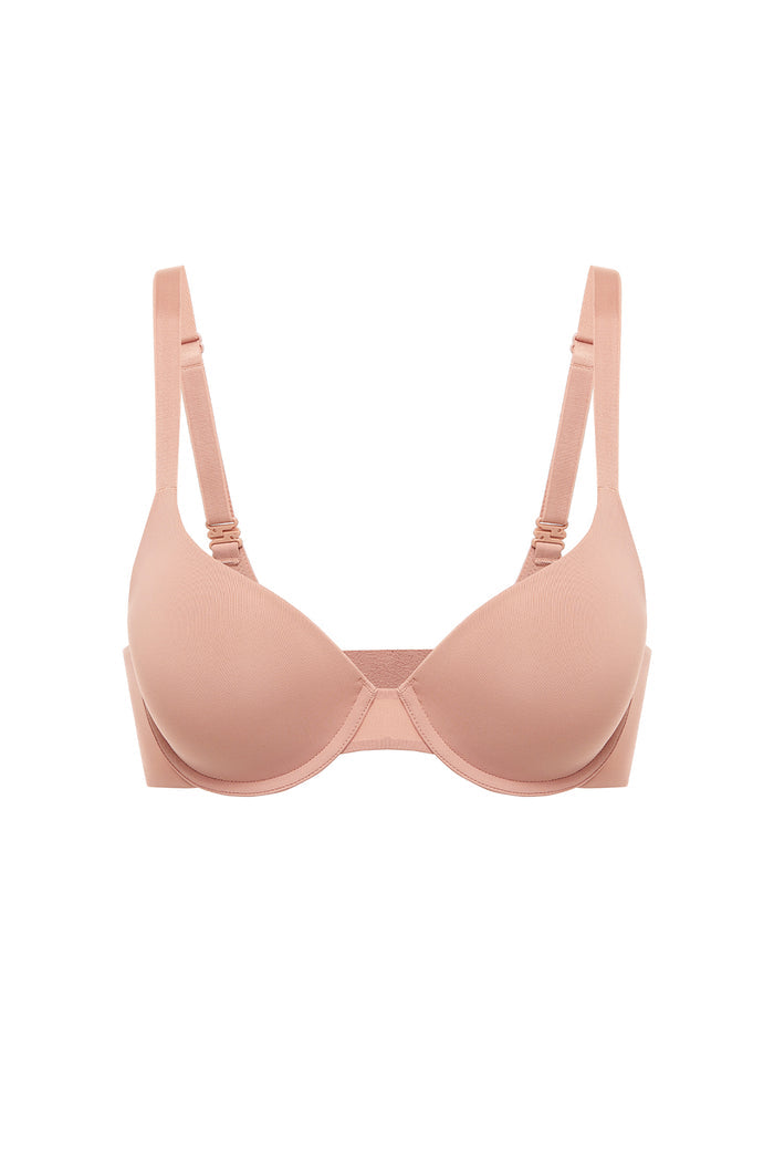 Women's Plunge Contour Bra Cream Coffee