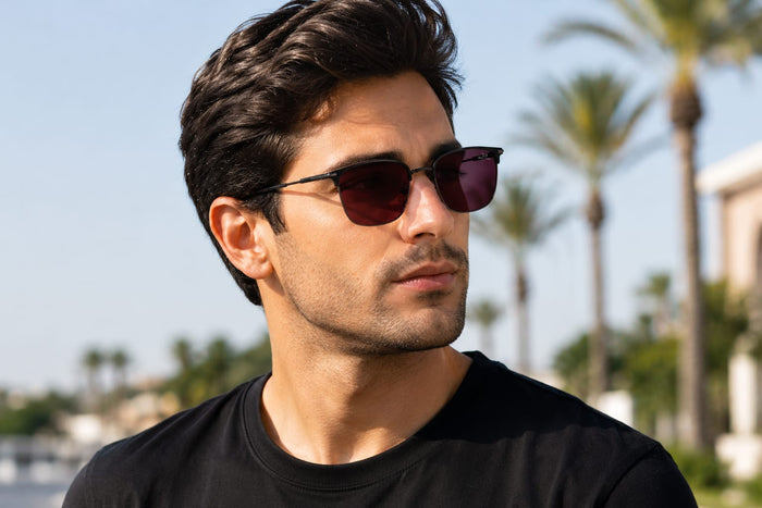Polarized Brown line Sunglasses