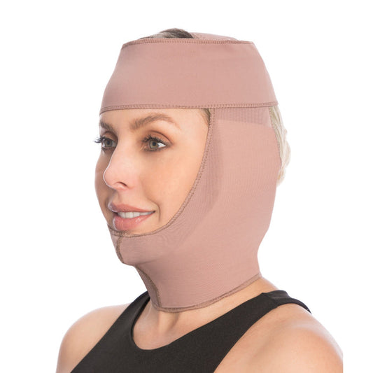 Post surgical garment with Face and Neck compression