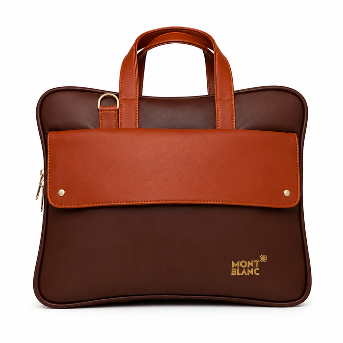 Premium Leather Laptop Briefcase for Men | Office Messenger Bag | Business Handbag