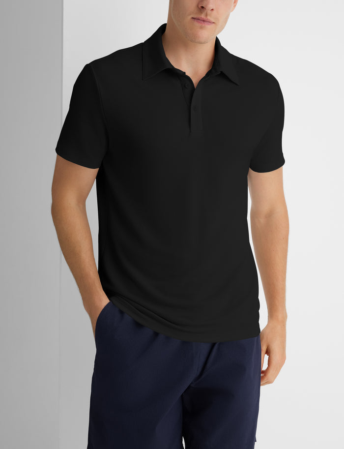 Premium Pique Polo (3-Pack)::White/Black/Skyway