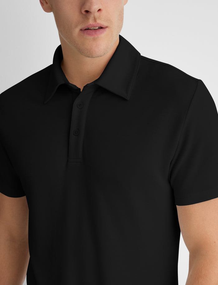 Premium Pique Polo::Black