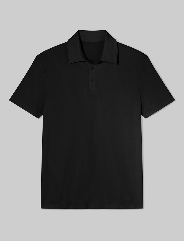 Premium Pique Polo::Black::Swatch