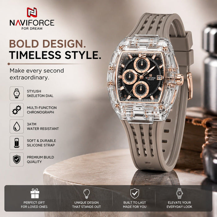 Premium Transparent Chronograph Watch for Men - ANS Billion