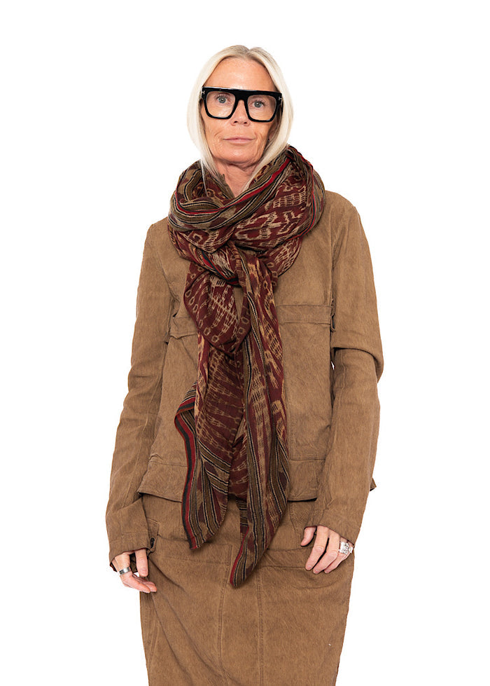 PRINTED MODAL-WOOL SCARF
