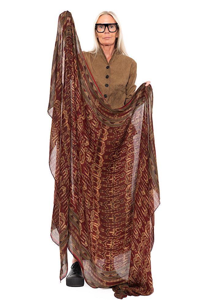 PRINTED MODAL-WOOL SCARF