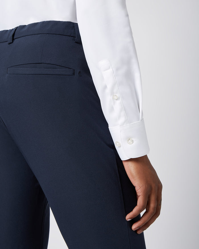 Prior Tech: Non-iron stretch shirt white