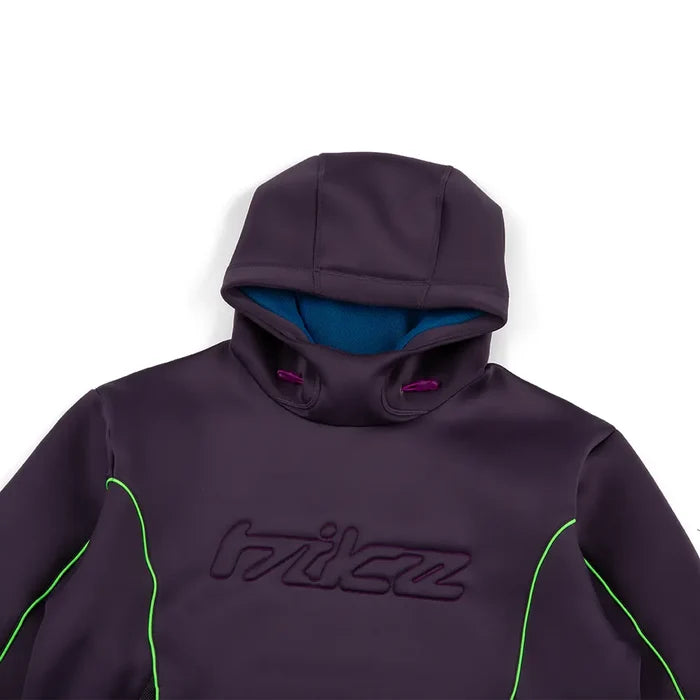 Project F.R.O.G. Bubble Mesh Pullover Hoodie 'Dark Raisin'