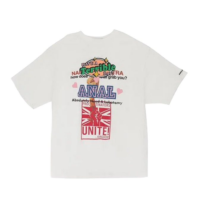 Project G/R Washed Mix Printed Vintage T-Shirt “White”