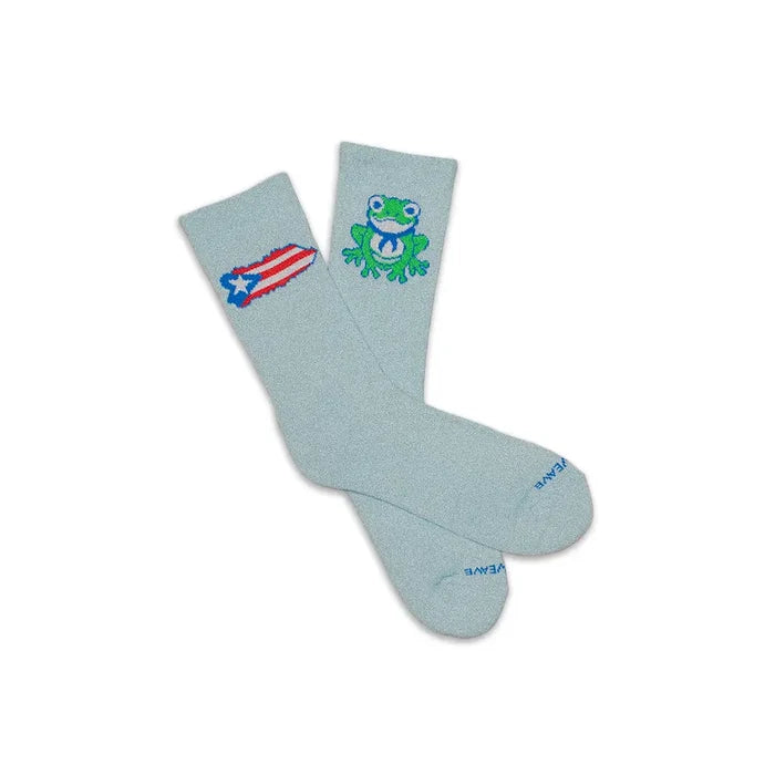 Puerto Rico Crew Socks 'PR Blue'