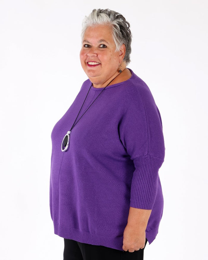 Purple Cedar Sweater - Marie la Lune