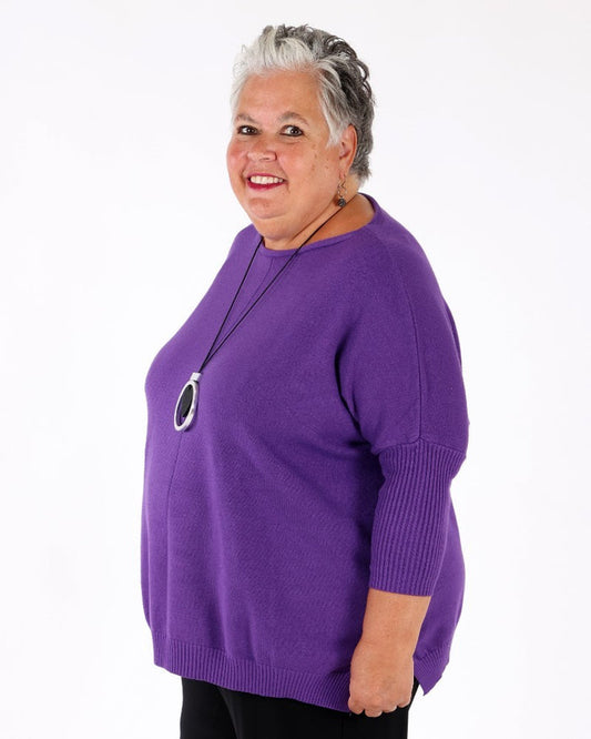 Purple Cedar Sweater - Marie la Lune