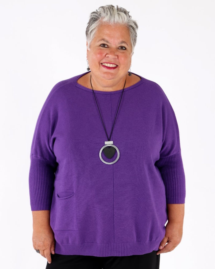 Purple Cedar Sweater - Marie la Lune
