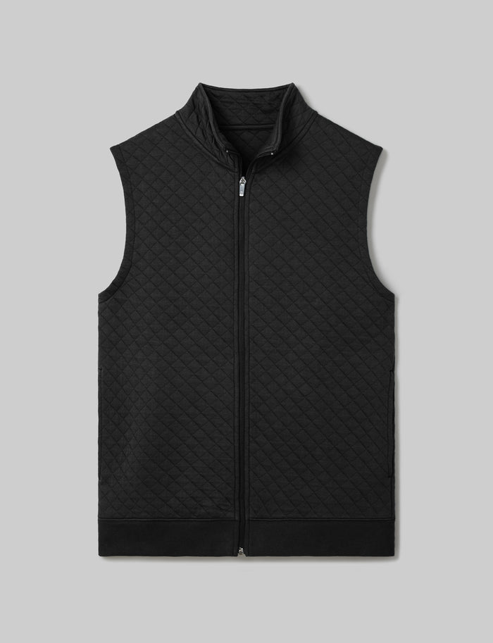 Quilted Vest::Black::Swatch