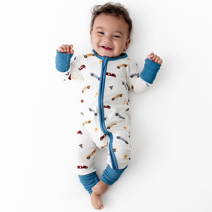Race Cars Convertible Romper