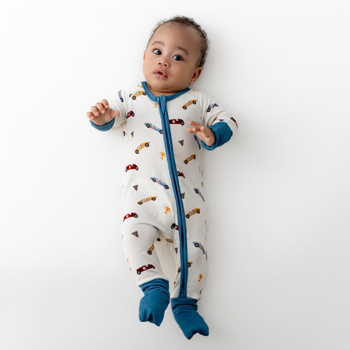 Race Cars Convertible Romper