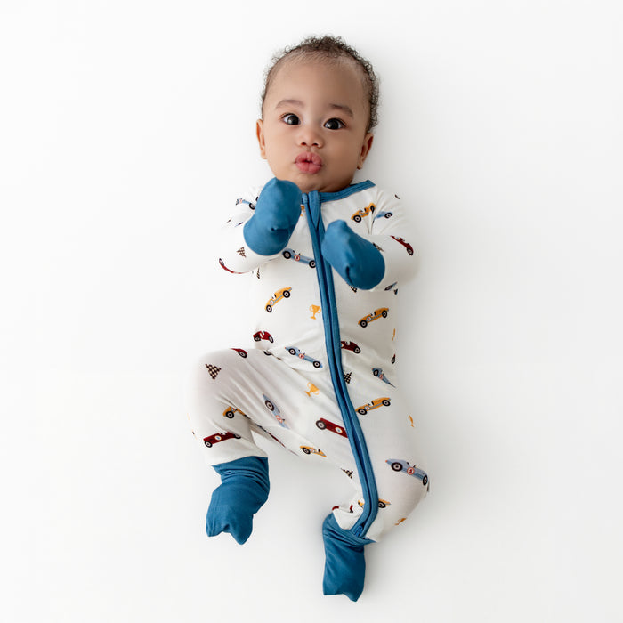 Race Cars Convertible Romper