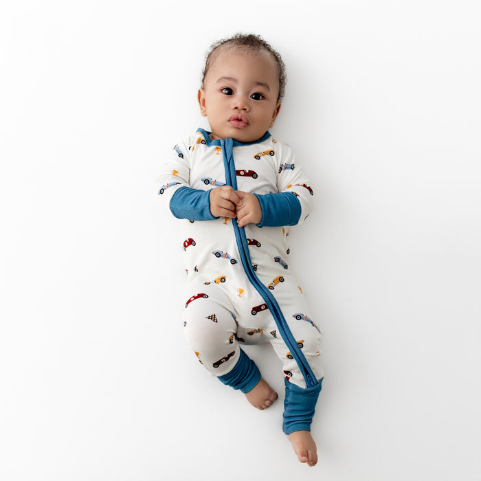 Race Cars Convertible Romper