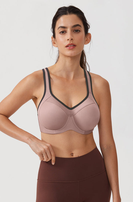 Women's Racerback Underwire Sport Bra Brick