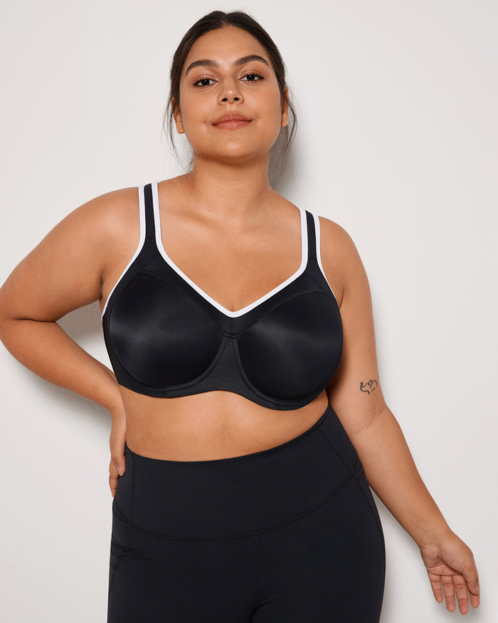 Women's Racerback Underwire Sport Bra Black