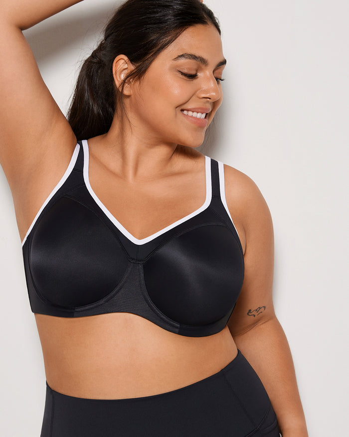 Women's Racerback Underwire Sport Bra Black