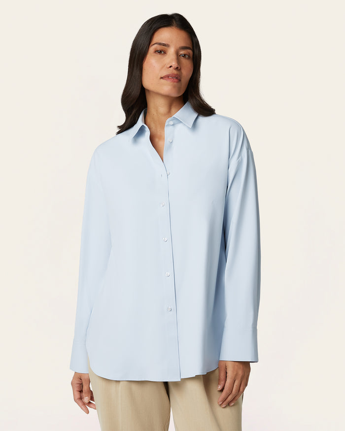 Relaxed Blouse - Light blue