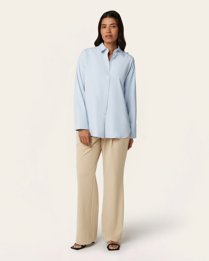 Relaxed Blouse - Light blue
