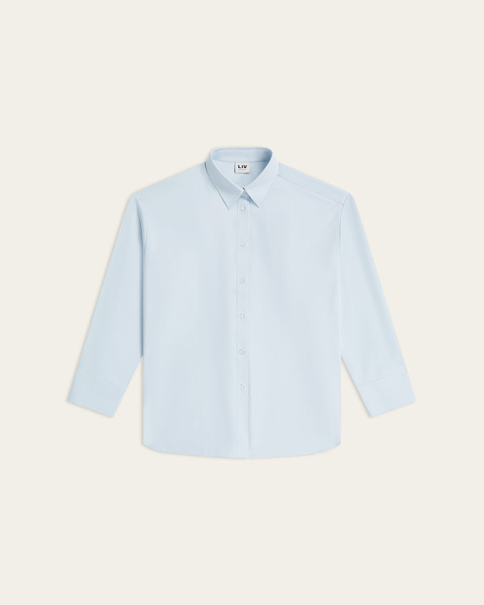 Relaxed Blouse - Light blue
