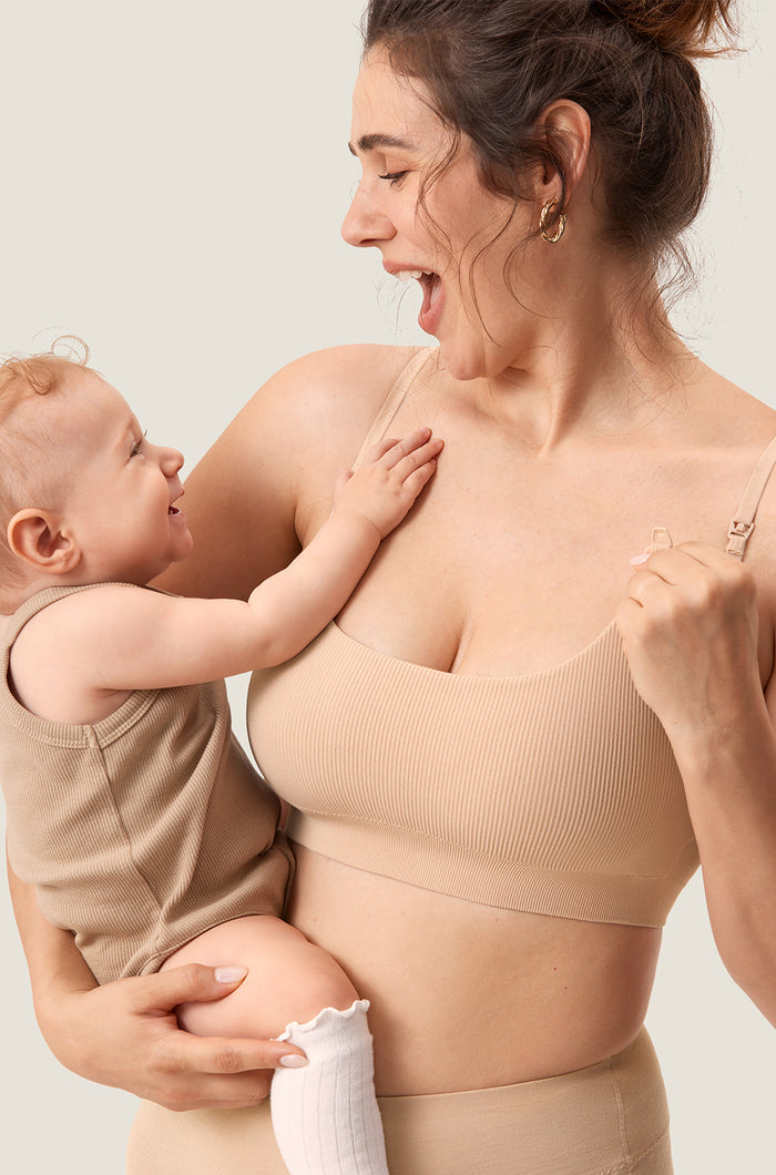 Ribbed Scoop Nursing Bralette