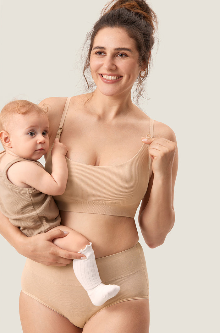 Ribbed Scoop Nursing Bralette
