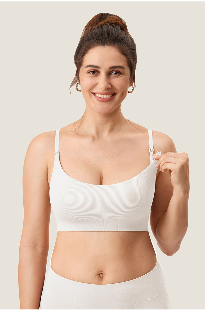 Ribbed Scoop Nursing Bralette