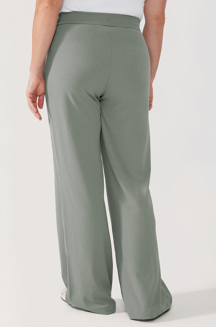 Ribbed Wide Leg Sweatpants 30.5"