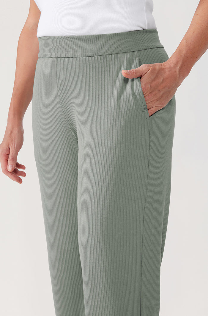 Ribbed Wide Leg Sweatpants 30.5"