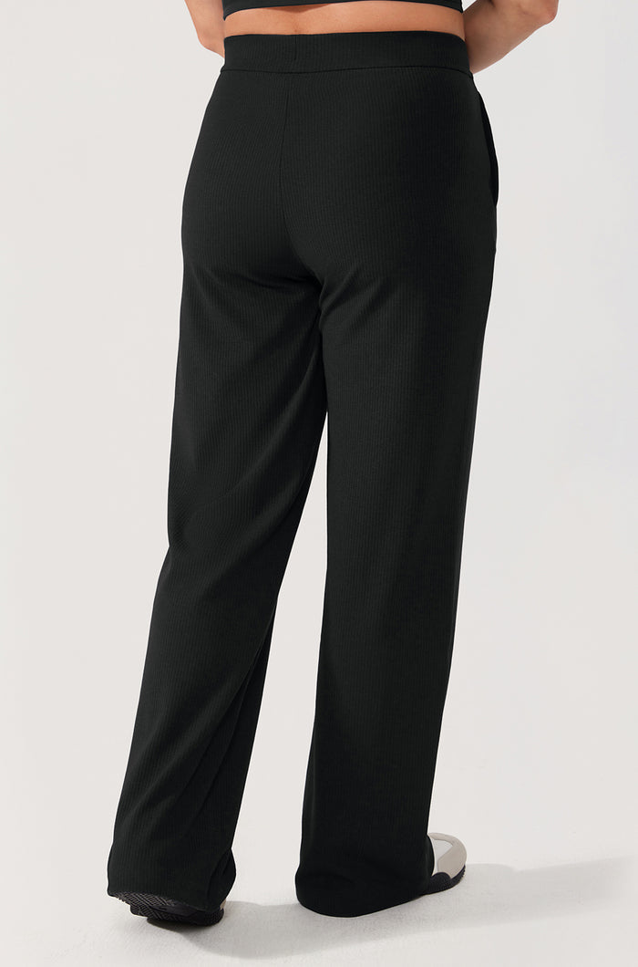 Ribbed Wide Leg Sweatpants 30.5"