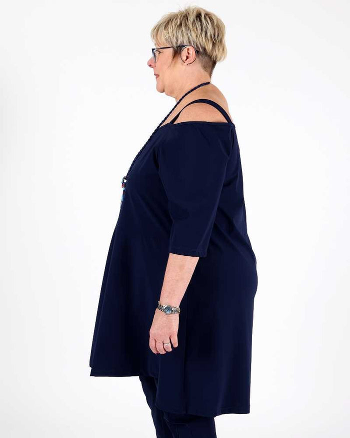 Robe Bleu Marine Nicole - G!Ozé