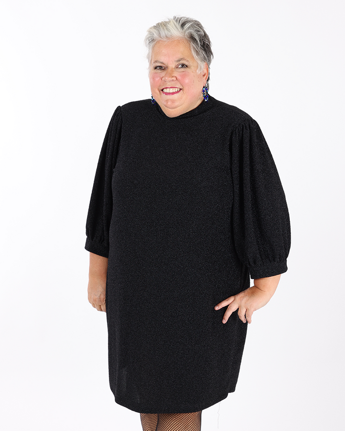 Robe noire scintillant - Mat